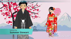 The long dress is usually worn passed the knee and it's tied together on the sides. Traditional Clothing Around The World Video Lesson Transcript Study Com