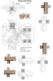 Papercraft Sheep 1 Page Minecraft Sheep Minecraft Printables Minecraft Crafts