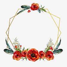 Red Flower Irregular Frame Red Flower Red Flower Frame Png Transparent Clipart Image And Psd File For Free Download Flower Frame Png Flower Frame Floral Border Design