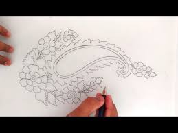 Find hundreds of free embroidery patterns for all skill levels, to personalise your accessories and we have a whole range of free embroidery patterns for you to choose from. How To Draw Embroidery Butta Design For Sharee On Tracing Paper Lead Pencil