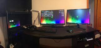 My Temporary Apartment Battlestation Computer Gaming Room Gaming Router Battlestation