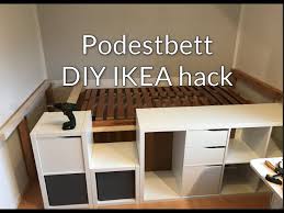 Betten selber bauen die besten podest bett stauraum, ein geschlossenes podest schubladen fr meine planung oliver mrz hej. Diy Podestbett Mit Viel Stauraum Ikea Hack Platform Bed Youtube