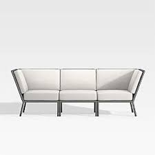 White wicker furniture is known for its versatile style and design and at wicker warehouse we offer a wide variety of options from natural rattan to aluminum wicker. Outdoor Sectional Collections Crate And Barrel