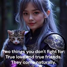 Two things you don't fight for: True love and true friends. They come  naturally The deepest bonds, whether it's true love or true friendship,  aren't conquests but gifts that unfold organically.