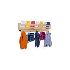Steffy Wall Mount Coat Rack With Paper Storage Coat Rack With Storage Wall Mount Coat Rack Classroom Furniture