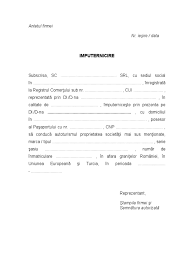 Oficiul național al registrului comerțului (onrc) este o instituție publică din românia, aflată în subordinea ministerului justiției. Model Imputernicire 1
