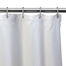 Hotel White Fabric 70 Inch X 84 Inch Extra Long Shower Curtain Liner Fabric Shower Curtains Stall Shower Curtain Long Shower Curtains