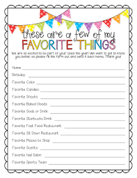 My Favorite Things Worksheet Teachers Printable Worksheets And Activities For Teachers Parents Tutors And Homeschool Families