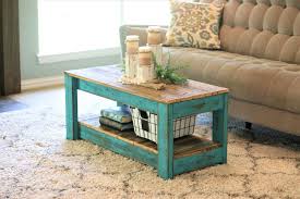 Turquoise Combo Coffee Table With Shelf Walmart Com In 2020 Teal Coffee Tables Diy Coffee Table Coffee Table With Shelf