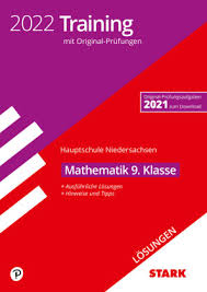 Aktuelle termine der ferien in deutschland niedersachsen. Stark Losungen Zu Original Prufungen Und Training Hauptschule 2022 Mathematik 9 Klasse Niedersachsen Michaelsbund