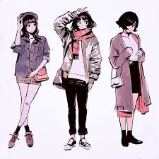 We have both basic instructions about depicting anime, and instruction about specific characters. Anime Girl Winter Clothes Drawing Novocom Top