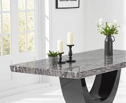 Black marble dining table sets are magnificent. Rivilino Dark Grey 170cm Marble Dining Table
