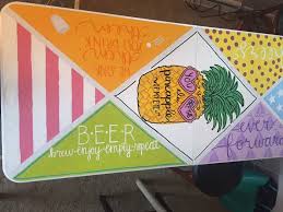 Beer pong table designs pink. Diy Painted Beer Pong Table Novocom Top