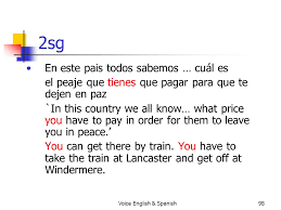 (this etymology is missing or incomplete. Voice English Spanish1 Voice In English And Spanish In A Typological Perspective Anna Siewierska Dik Bakker Lancaster University Ppt Download