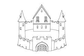 Basic pictures (for younger students). Sandcastle Line Art Coloring Page Grafico Por Graphicsfarm Creative Fabrica