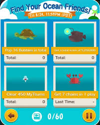 Tsum Tsum Mobile Game Find Your Ocean Friends Event Missions