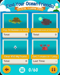 Tsum Tsum Mobile Game Find Your Ocean Friends Event Missions