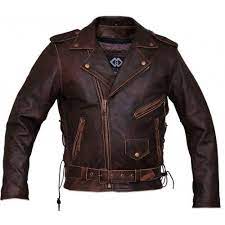 Antique Brown Biker Leather Jacket For Men Leather Jacket Men Vintage Leather Jacket Brown Leather Jacket