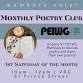 Members Only: Monthly Poetry Club — PEI Writers' Guild event image