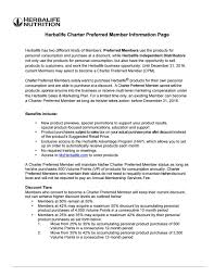 Herbalife Charter Preferred Member Information Herbalife