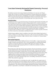 Personal Statement For Dietetic Internship How To Write A Strong Personal Statement For The Dietetic Internship