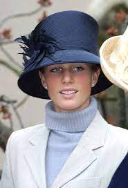 Zara Phillips In A Navy Blue Hat At The 2001 Easter Service At Windsor Zara Phillips Zara Royal Fashion