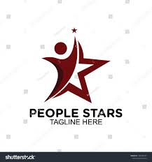 People Rising Star Logo Clip Art Vector Ad Sponsored Star Rising People Logo Clip Art Star Logo People Logo