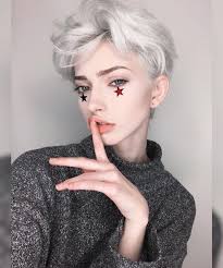 Black And White Hairstyles For Girls Cute White Short Wigs For Black Women Human Hair Wigs Lace Front Wigs Hairstyles Short White Hair Androgynous Hair Short Hair Styles