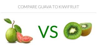 Compare Guava To Kiwifruit Kiwi Fruit Guava Food Nutrition Facts