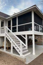 Modern Second Story Screen Porch Screened Porch Designs Patio Deck Designs Porch Design