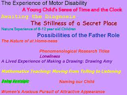The term phenomenology occurs in a confusing abundance and range of qualitative studies and publications. Phenomenology The Lived Experience Presented By Paul And