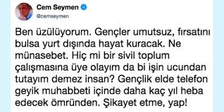 Check spelling or type a new query. Cem Seymen In Genclere Verdigi Tavsiyelere Gencler Tepki Gosterdi Onedio Com