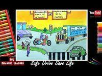 See road safety stock video clips. Save Drive Safe Life Drawing Drawing Competition Easy Drawings Road Safety Poster