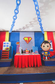 Joaquim S Baby Superman Themed Party 1st Birthday Superman Birthday Party Superhero Theme Party Superman Birthday