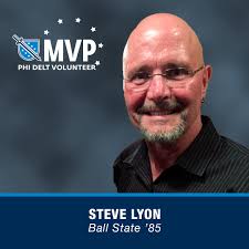 Volunteer MVP Steve Lyon, nominated by Jimmy Pietras of the GHQ staff.  "Alpha South Province President Steve Lyon contributed exceptional support  as we worked to establish the Massachusetts Zeta Emerging Chapter at