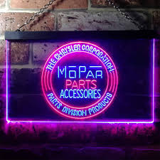 18 mopar m garage sign blue double neon clock dodge plymouth ram chrysler omega. Mopar Parts Accessories Led Neon Sign Neon Sign Led Sign Shop What S Your Sign