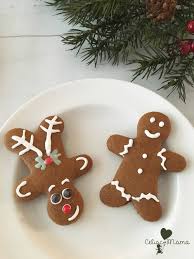 Gingerbread men upside down into reindeer cookies. Gluten Free Gingerbread Men Cookies Celiac Mama