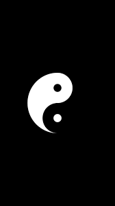 Black Background Minimalism Yin And Yang Portrait Display 1080p Wallpaper Hdwallpaper Desktop Ying Yang Wallpaper Yin Yang Art Iphone Wallpaper