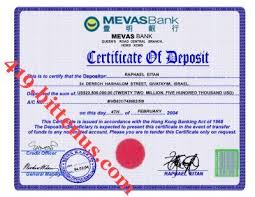 The certificate clarifies how much fund is available in a specific account on a specific date. A Certificate Of Deposit Is Used By A Bank To A Person Depositing Money For A Specific Amount Of Time Certificate Of Deposit Bank Five Hundred