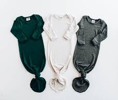 Newborn Baby Knotted Hat Hunter Green Jersey Modern Baby Clothes Newborn Boy Clothes Fashionable Baby Clothes