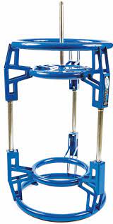 If you don't have a tire changing stand, here's a trick to get you by for now without chasing the wheel around the floor or bench: Mxa Team Tested Motion Pro Tire Station Motocross Action Magazine