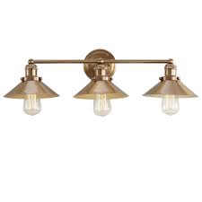 Jonathan Y August 26 5 In 3 Light Metal Brass Gold Vanity Light Jyl7431a The Home Depot Brass Vanity Light Vanity Lighting Brass Wall Light