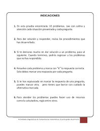 Pruebas libres obtencion titulo graduado en eso 2021. Actividades Diagnosticas De Competencias Matematicas Cuarto Grado De Primaria 2 Indicac Matematicas Cuarto Grado Matematicas Tercero De Primaria Matematicas