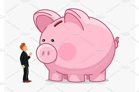Businessman With Large Piggy Bank In 2020 Custom Piggy Bank Large Piggy Bank Business Man