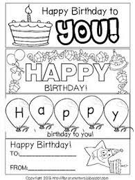 Printable coloring birthday cards for teachers. Printable Birthday Bookmarks To Color Classroom Freebies Teacher Birthday Card Teacher Cards