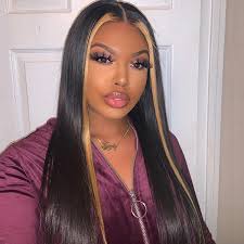 The fade haircut has actually generally been accommodated guys with short hair, yet lately, individuals have been incorporating a high discolor with medium or long hair on the top. Mix Color Highlight Middle Part Lace Closure Wig Luvme Hair