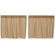 Each panel is 40 wide. Home Garden Window Treatments Hardware Vhc Farmhouse Swag Pair Kitchen Curtains Rod Pocket Tobacco Cloth Khaki Tan