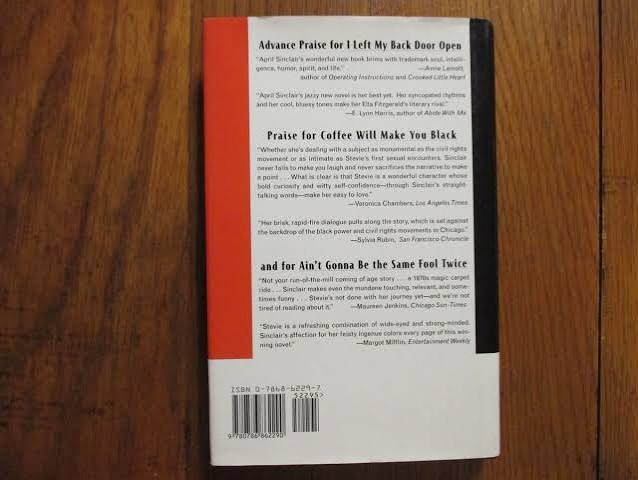 APRIL SINCLAIR Signed Book("I LEFT MY BACK DOOR OPEN"--1999 1st Edit.  Hardback | eBay