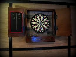 Pallet And Scrap Wood Dart Board Cabinet Dartboard Cabinet Diy Dart Board Cabinet Wood Pallets