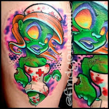 I can tattoo various styles, but watercolor and character art are my absolute favorites. Tattoos By Russell Van Schaick At Hart And Huntington Orlando The Makeup Honey